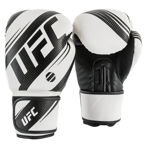 UFC Performance Rush Training Gloves - 16oz, White - Enhanced Performance, Protection and Durability in Boxing, MMA, Muay Thai, Kickboxing, & Heavy Bag Training - Intermediate Level