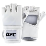 UFC Tonal MMA Training Gloves - Medium, White - Premium Performance, Pre-Curved Multi-Layered Foam Knuckle Protection, Durable Open-Palm Grappling & Striking Gear
