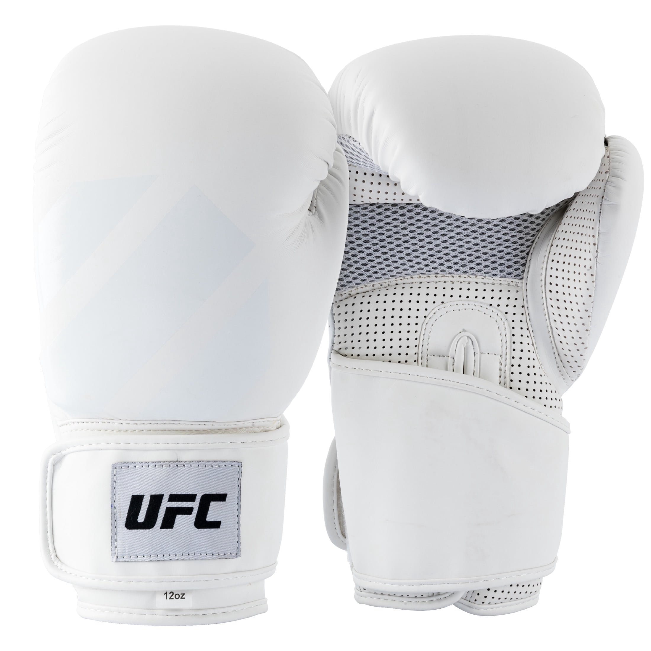 UFC Tonal Boxing Training Gloves - 12oz, White - Premium Performance, Maximum Shock Absorption Protection for Boxing & MMA Sparring, Bag/Mitt Work, & Cardio Fitness