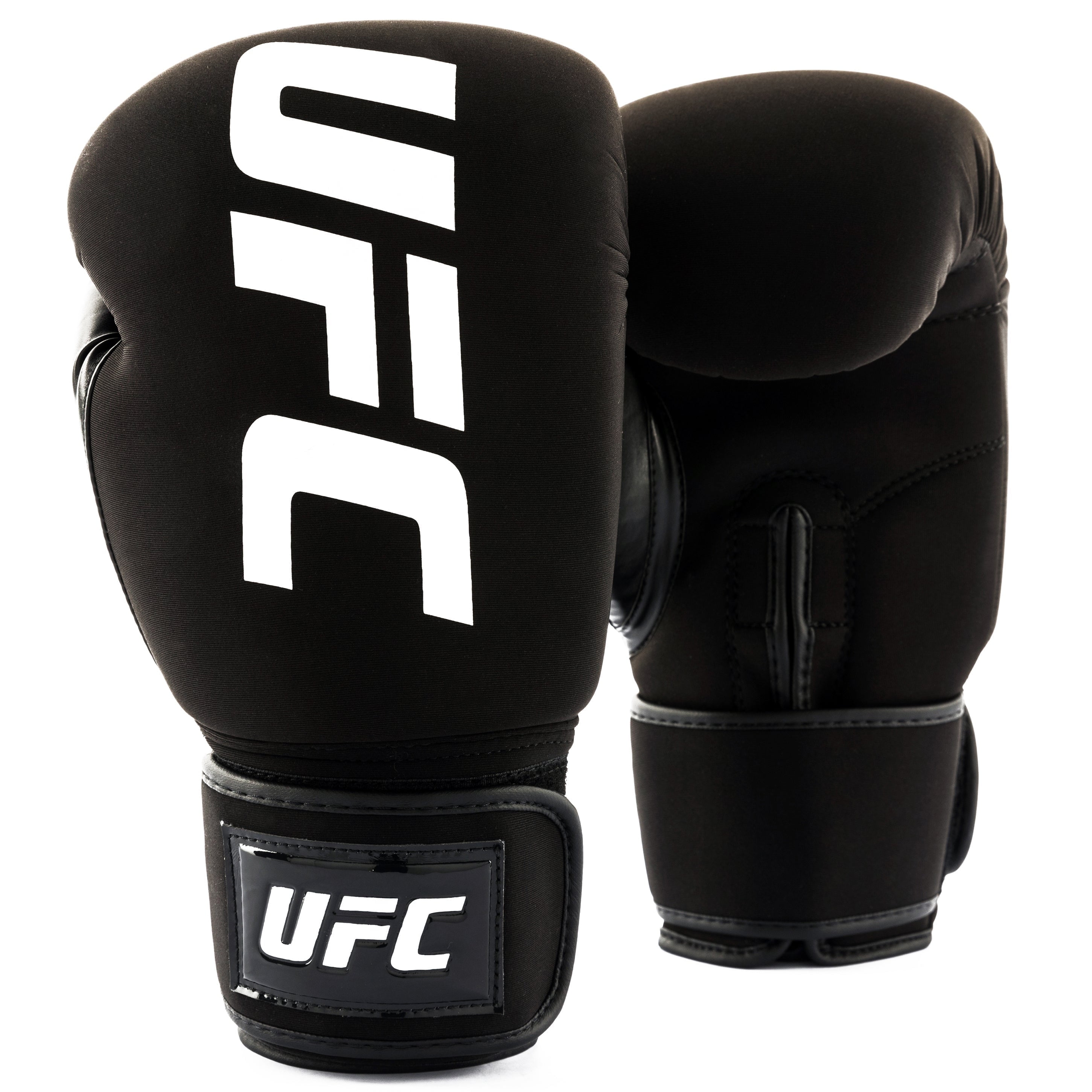 UFC Washable Bag Gloves - Size Reg, Black - Machine Washable Neoprene Fight Gloves for Fitness, MMA, Boxing, Kickboxing, Mitt & Heavy Bag Workouts