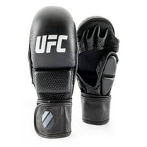 UFC Pro MMA Safety Sparring Gloves - Black S/M Grappling and Striking 6oz Mixed Martial Arts Gloves small/large