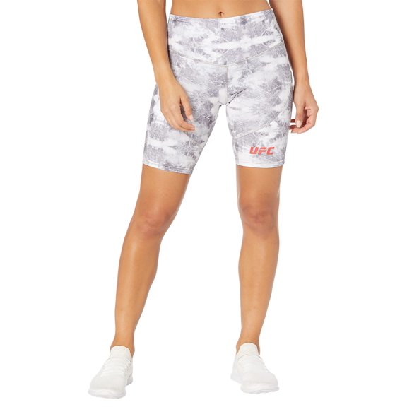 UFC Quartz Print 9" Extreme Workout Shorts Fogged Grey LG 9