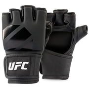 UFC Tonal MMA Training Gloves - Small, Black - Premium Performance, Pre-Curved Multi-Layered Foam Knuckle Protection, Durable Open-Palm Grappling & Striking Gear