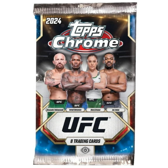 UFC Ultimate Fighting Championship 2024 Chrome Trading Card HOBBY Pack (8 Cards)