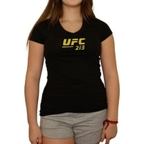 UFC Womens 213 July 8 Las Vegas Graphic T-Shirt, Black, Medium