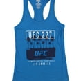 thumbnail image 1 of UFC Womens 227 Los Angeles Racerback Tank Top, Blue, Small, 1 of 1