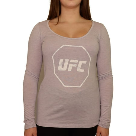 UFC Womens Distressed Logo Graphic T-Shirt, Purple, XX-Large