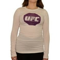thumbnail image 1 of UFC Womens Distressed Logo Graphic T-Shirt, White, Small, 1 of 4