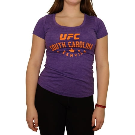 UFC Womens Greenville South Carolina Event Graphic T-Shirt, Purple, X-Large