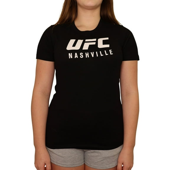UFC Womens Nashville Mar23rd Graphic T-Shirt, Black, Small