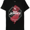 thumbnail image 1 of UFC Womens New Jersey The Garden State Graphic T-Shirt, Black, Large, 1 of 1