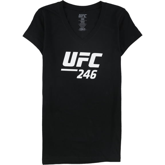 UFC Womens No. 246 McGregor Vs Cowboy Graphic T-Shirt, Black, Large