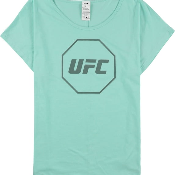 UFC Womens Octagon Logo Graphic T-Shirt, Green, Medium