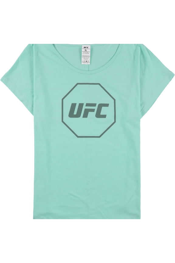 Womens Octagon Logo Graphic T-Shirt, Green, Small