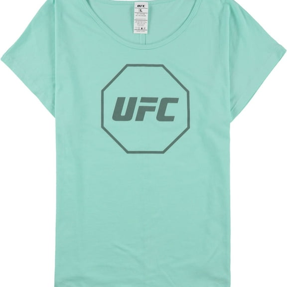 UFC Womens Octagon Logo Graphic T-Shirt, Green, X-Large
