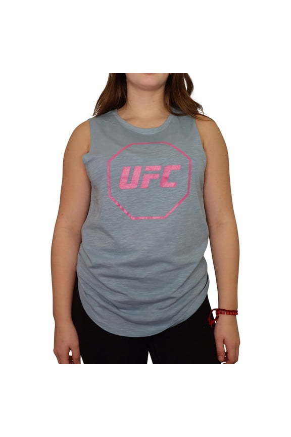 Womens Octagon Logo Tank Top, Blue, X-Large