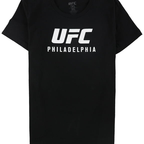 UFC Womens Philadelphia Mar 30 Graphic T-Shirt, Black, Large