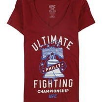 UFC Womens Philly Graphic T-Shirt, Red, X-Small