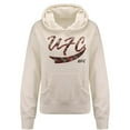 thumbnail image 1 of UFC Womens Script Pullover Hoodie Sweatshirt, White, Small, 1 of 1