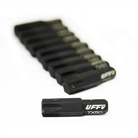 UFFY - Insert 1" Torx 50 (T50) / Star Power Impact Bit 10 pack 1/4 Hex