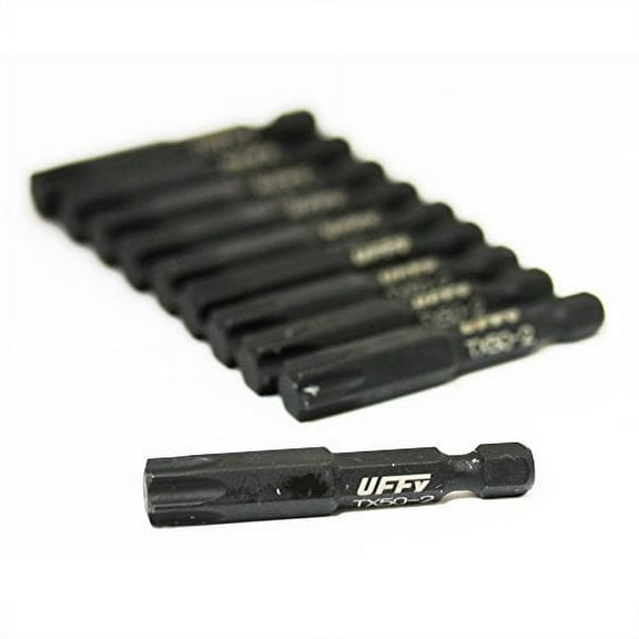 UFFY Torx 50 Star Power Impact Bit 10 Pack 1/4 Hex