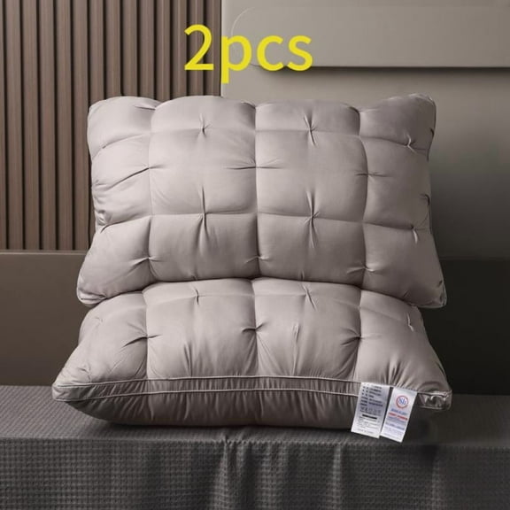 UFIST Luxury 5-Star Hotel Quality Pillow 990G Deep Sleep Neck Support Non-Collapse High Pillow Core for All Seasons 17x27 Inch Hypoallergenic Polyester Cover Machine Washable Suitable for Side