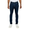 thumbnail image 1 of UFKIM Men's Casual Denim Jeans Pants Skinny Slim Fit Zipper Velcro Side Utility Cargo Pockets Basic Stretch Fashion Bottoms Blue, 1 of 6
