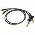 thumbnail image 1 of UFLEX Hydraulic OB-BHBR Hose Kit with Pre-Crimped Brass Fittings, Bulkhead Fittings and Bend Restrictors on Both Ends, 2pk, 1 of 5