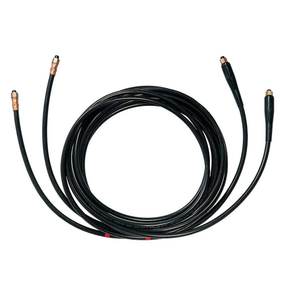 UFLEX Hydraulic OB Hose Kit with Pre-Crimped Brass Fittings and Bend Restrictors on Both Ends, 2pk