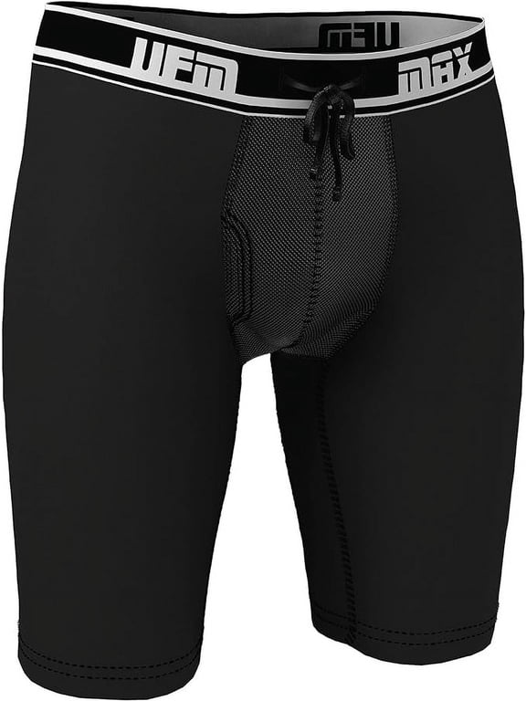 9 Polyester Boxer Briefs Adj Support Pouch Underwear MAX Support Gen 3.1 Black