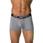 UFM Men s Polyester Trunk w/Patented Adjustable Support Pouch Underwear for Men Gray 38