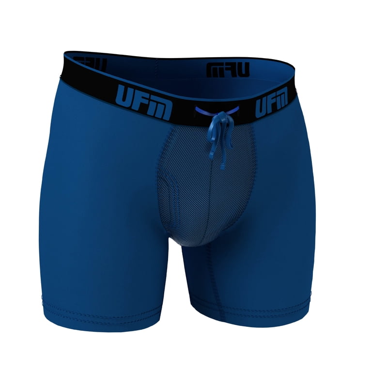UFM Mens Underwear, Inch Inseam Poly-Spandex Mens Boxer Briefs