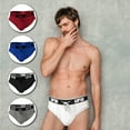 thumbnail image 1 of UFM Mens Underwear, Polyester-Spandex Mens Briefs, Regular and Adjustable Support Pouch Men Underwear, 52-54 waist, White, 1 of 5