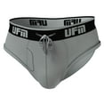 thumbnail image 1 of UFM Mens Underwear, Polyester-Spandex Mens Briefs, Regular and Adjustable Support Pouch Men Underwear, 56-58 Waist, Gray, 1 of 3