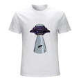thumbnail image 1 of UFO Abduction Graphic T-Shirt Unisex Sci-Fi Tee, 1 of 5