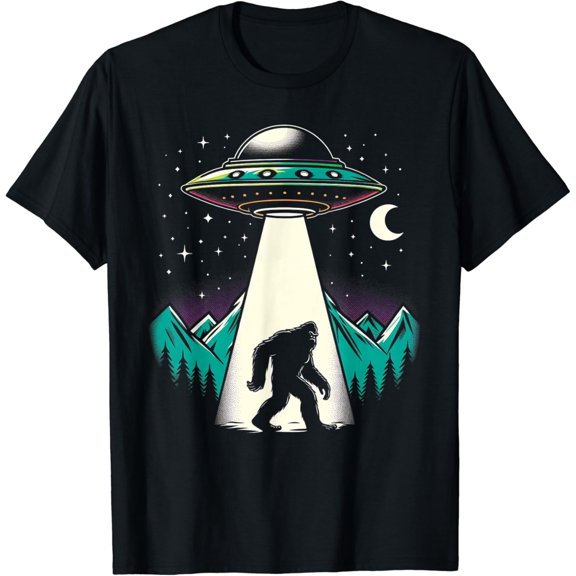 UFO Bigfoot Alien Abduction T-Shirt