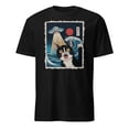 thumbnail image 1 of UFO Cat Funny Japanese Art Sci-Fi T-Shirt (Black, S), 1 of 4