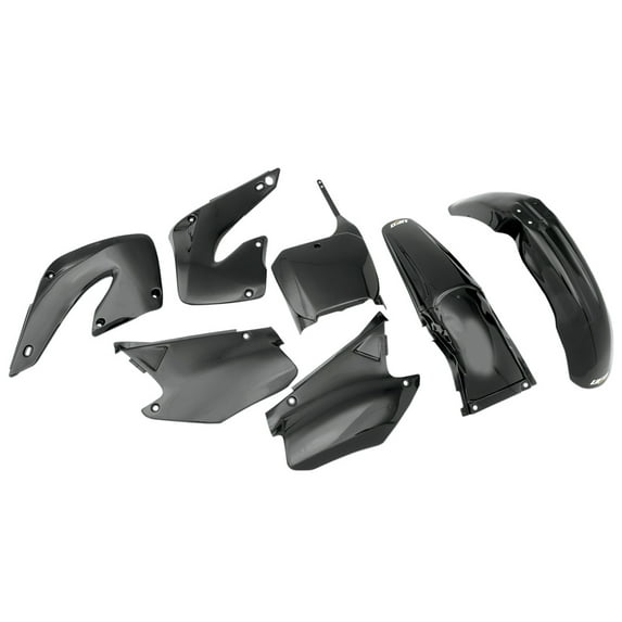 UFO Complete Black Plastic Body Kit for '00-01 Honda CR125/CR250 (HOKIT100-001)
