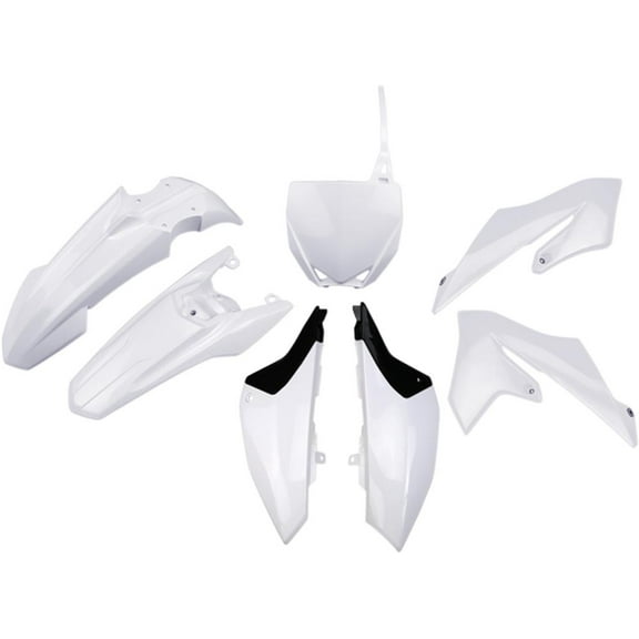 UFO Complete White Plastic Body Kit for 1987-1988 Yamaha YZ125 (YAKIT299-999)
