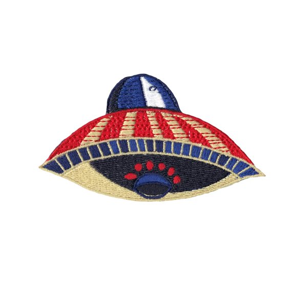 UFO Embroidered Iron On Patch