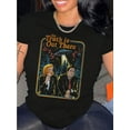 thumbnail image 1 of [UFO Graphic T-Shirt] Short Sleeve, Stretchy Cotton Blend Women's "The Truth is Out There" UFO Graphic T-Shirt | Casual Crew Neck, Machine Washable, I, 1 of 6