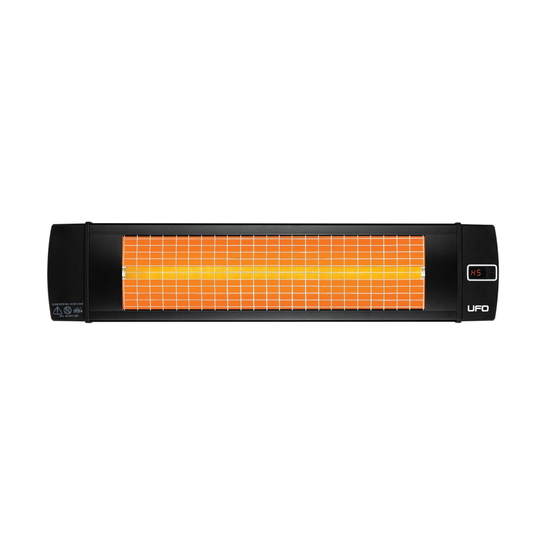 Black 34-Inch Electric Infrared Ceramic Patio Heater