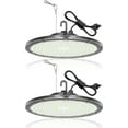 thumbnail image 1 of UFO LED High Bay Lights 150W,15000LM 6500K High Bay LED Shop Lights,LED High Bay Lights with 3000K Up Lighting,High Bay LED Lights with Plug 5’ Cable,LED Shop Lights for Workshop Warehouse Garage, 1 of 12