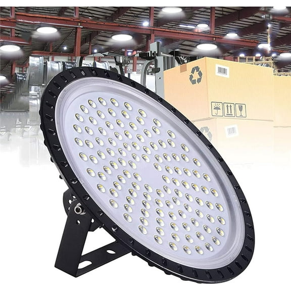 UFO LED High Bay Lights 300W, 30000LM Super Bright, 6500K Daylight, Waterproof, LED High Bay Light for Factory Warehouse Workshop