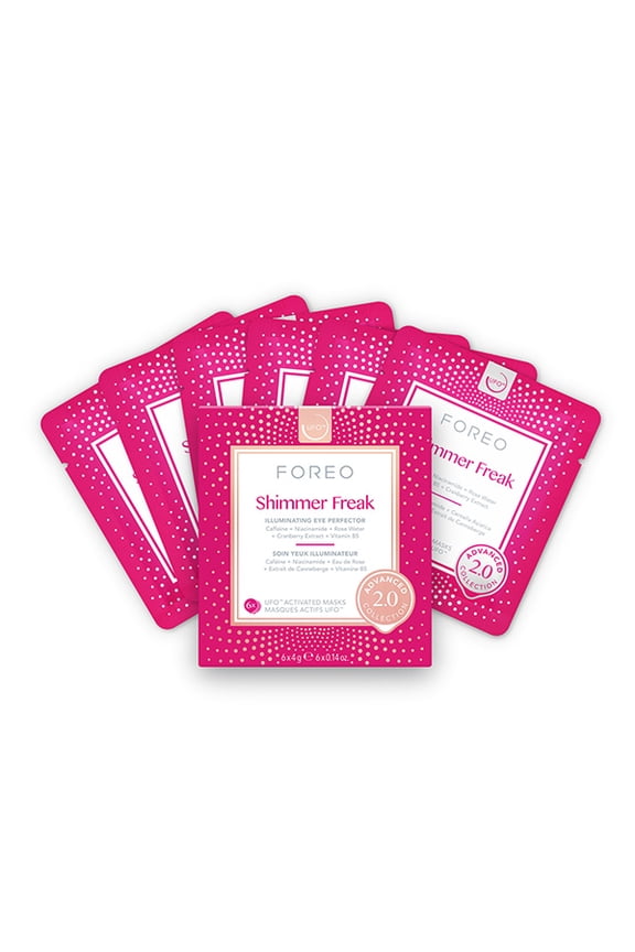 UFO Shimmer Freak 2.0 Illuminating Eye Masks with Caffeine, 6‑Pack