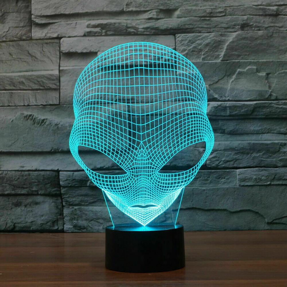 UFO Alien Night Lamp - LED Abduction Scene Light With 20 Colors, Modern Sci-Fi Decor