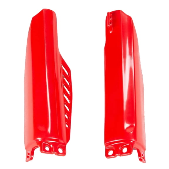 UFO Plastic Front Fork Slider Protectors Red (HO04612-070)