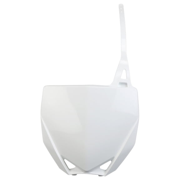 UFO Plastic White Front Number Plate for '15-21 YZ85/'19-21 YZ65 (YA04869046)