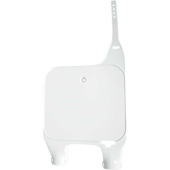 UFO Plastics Front Number Plate (Inverted Fork) White HO02629041