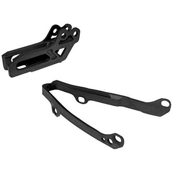 UFO Plastics HO04690-001 Chain Guide and Swingarm Slider Kit - Black